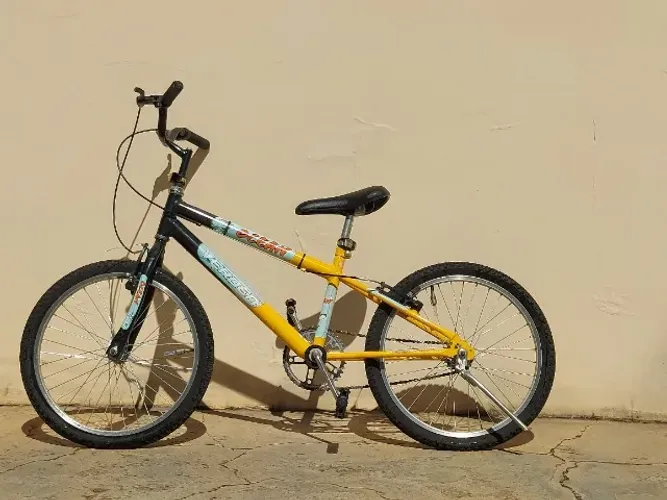 Bicicleta Aro 20 Infantil Verden Ocean Preta e Amarela