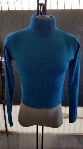 Blusa de Lã Azul Claro