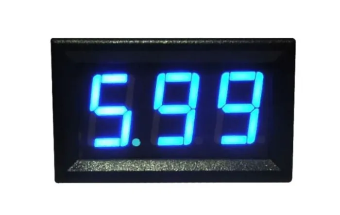 Voltímetro Medidor De Tensão Led Digital Azul 2 Fios 4.5-30v 0.36 Automação COD-CP539  