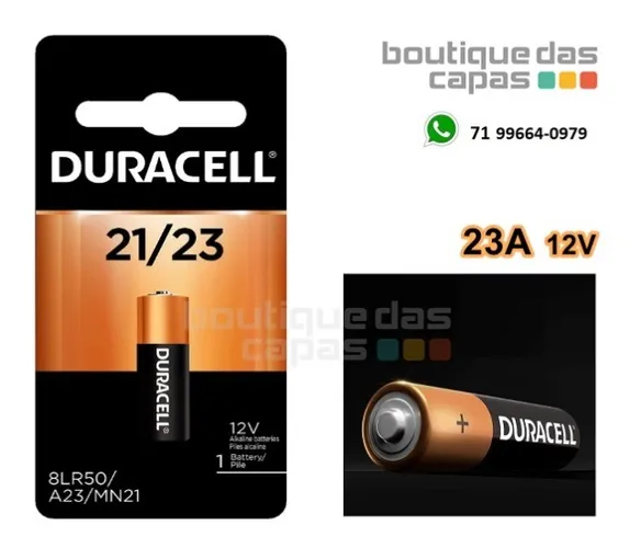 Pilha bateria Alcalina duracell MN21 A23 V23GA 23a controles de portão e chave brinquedo