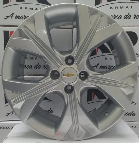 Roda aro 15 chevrolet onix turbo prata 4x100