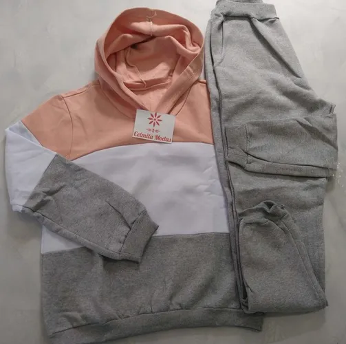 Conjunto de Moletom Flanelado Feminino