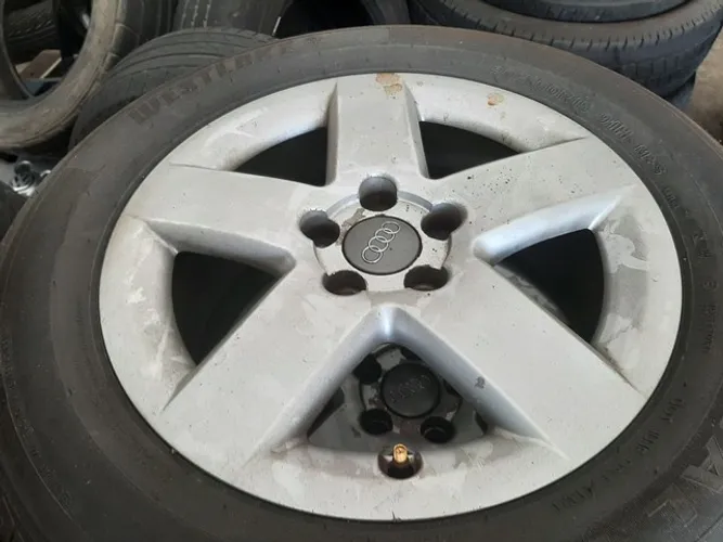 Roda aro 15 Audi A3 2005 Prata Original 5X100 jogo