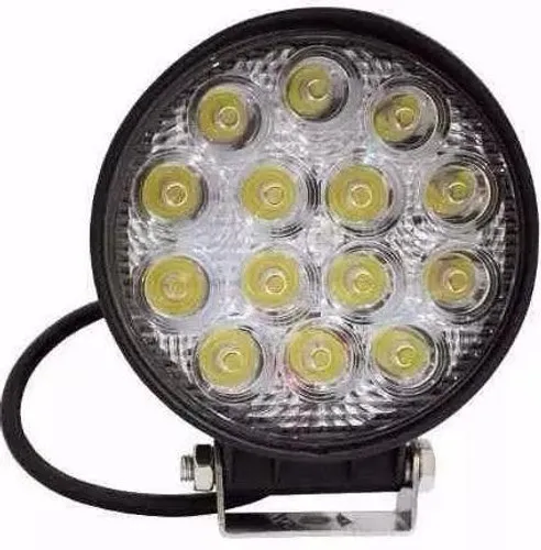 Farol Milha 14 Leds Redondo 42w 12v