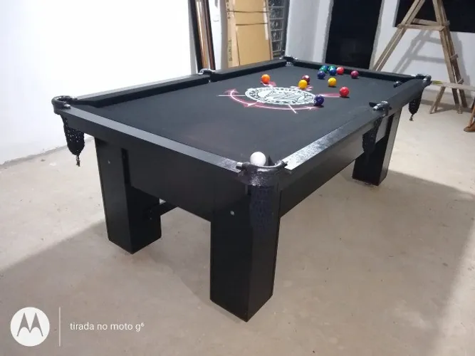 Mesa de Bilhar Preta Tx Personalizada Modelo FTR4985