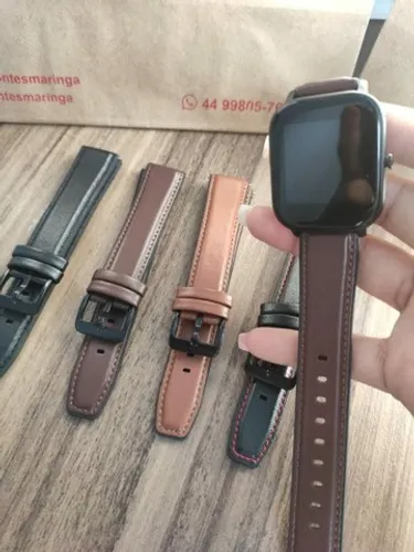 Pulseira de Couro para Amazfit Bip
