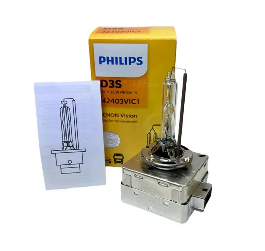 Lâmpada Xenon Philips Original D3s 42v 35w Pk32d-5 42403vic1