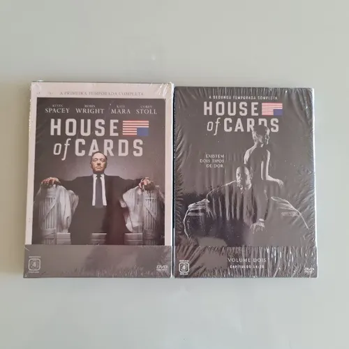 Kit Dvd House of Cards Boxes 1ª E 2ª Temporadas - Novo e Lacrado