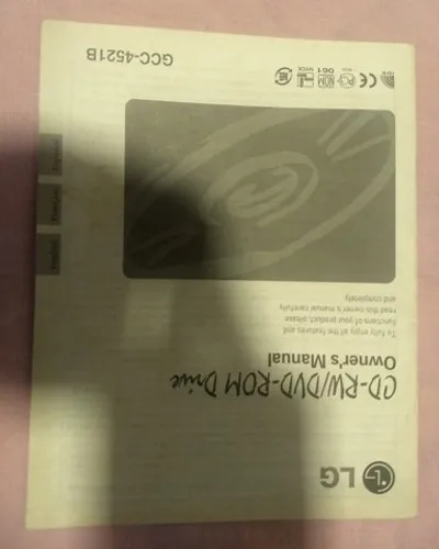 manual de instruções CD-RW / DVD-ROM drive LG Gcc-4521B