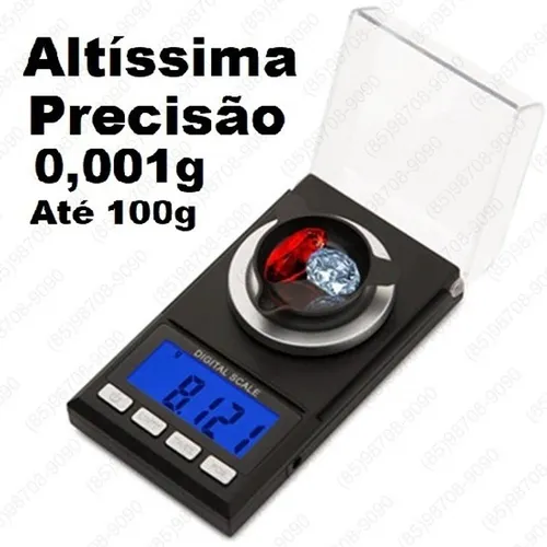 Balança precisão 0,001g Miligrama milesimal