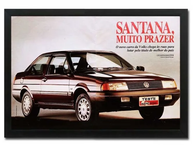 VW Santana 1991 - Kit com 2 quadros decorativos