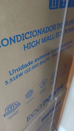 Ar condicionado  Split Hi wall eco inverter 18000 Mil BTUs 220v  frio gás R420a