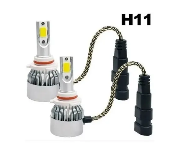 Kit Lâmpada Led K11 Carro 6000k 8000 Lumens Super Branca Xenon