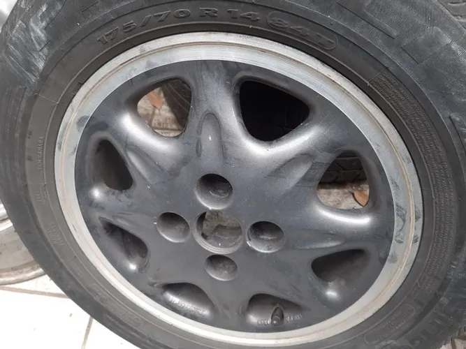 Roda aro 14 Renault Twingo grafite originais 4x100
