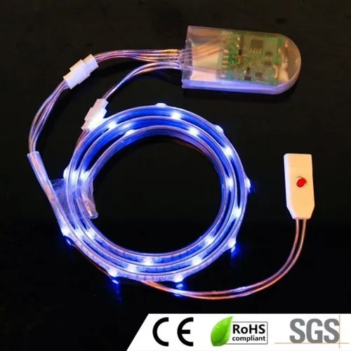1 Par Fita de Led Pra Tenis Rgb Portátil 60cm 16 Cores Bateria Recarregável Tenis 5v