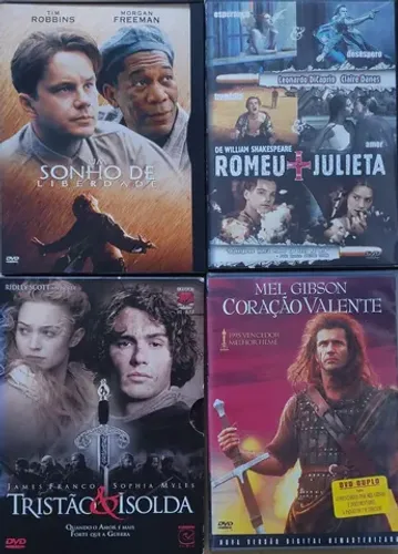 56 DVDs Diversos Originais