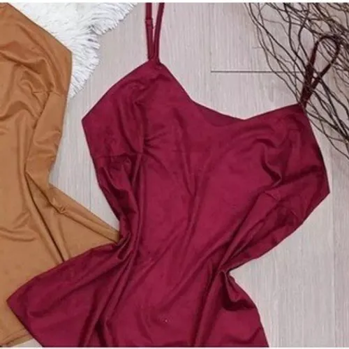 Blusa Suede Alça Regulável