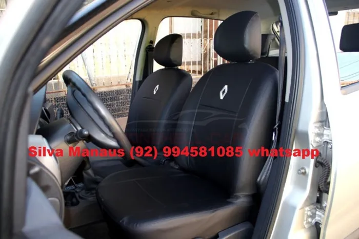 Capa banco Couro Corvin sob medida Clio Logan Sandero Stepway impermeável não passa agua