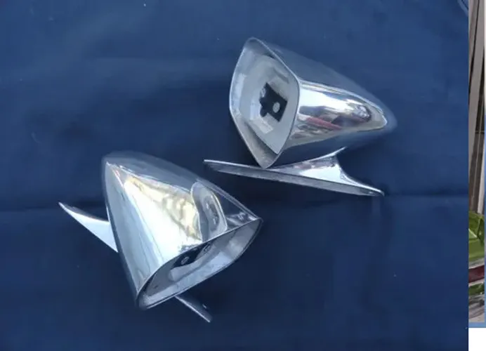 Retrovisor Maverick Gt Novo Alumínio Polido Espelho Par