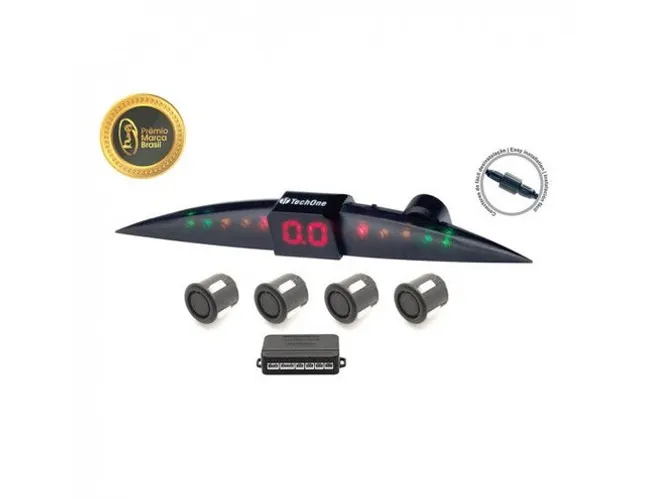 Sensor de estacionamento Tec  One prime preto brilho