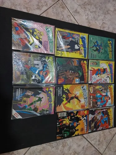 Lote 10 hq's gibi antigos super homem valor do lote só venda não troco por nada