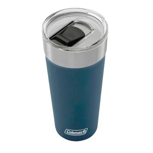 Copo Térmico de Cerveja com Tampa e Abridor Acoplado 600ml Coleman Azul
