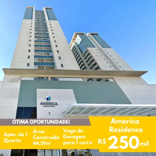 FIT - Pelinca - America Residence - 1 Quarto - 44,01m²
