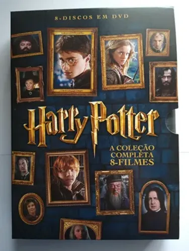 Box "Harry Potter" - A coleção completa 8 DVDs (usado em estado de novo)