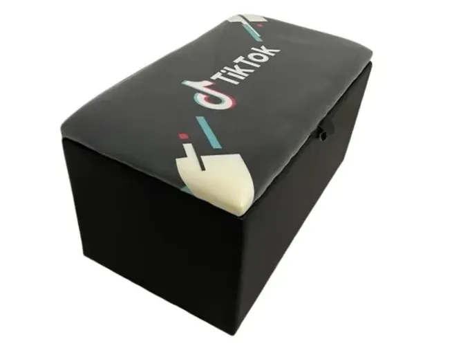 Recamier Baú Solteiro Tik Tok Corino Até 12x - Frete Grátis 