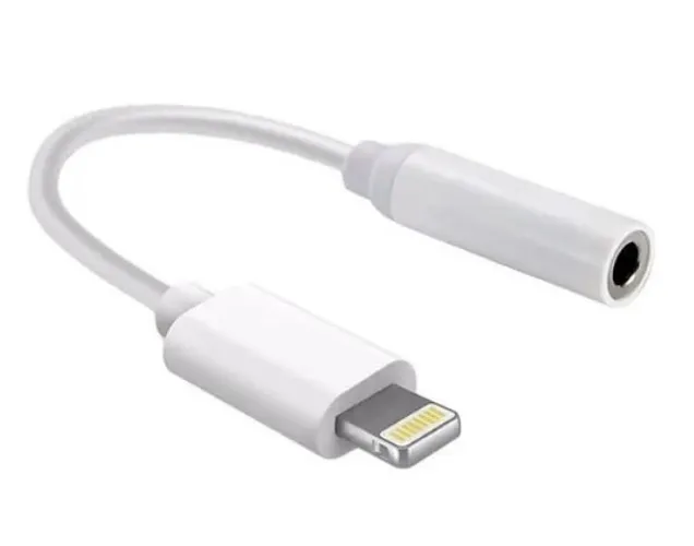 Adaptador Fone de Ouvido iPhone P2 p/ Lightning iPhone 7 8 X 11 12 13 14 