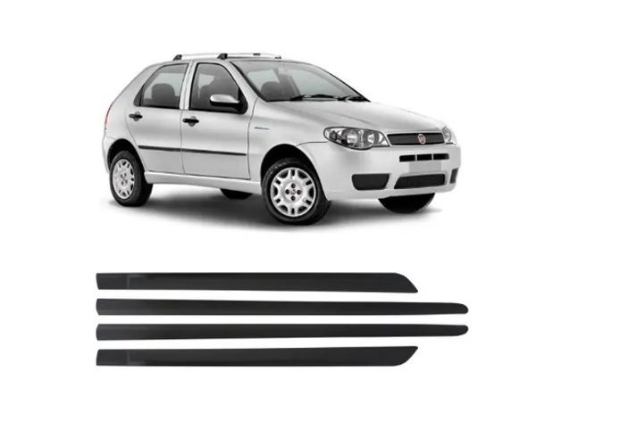 Friso Lateral Palio Siena 4 Portas Preto Modelo Original emqzr xgczm