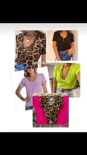 Blusas manga curta estilo podrinha, leves. M