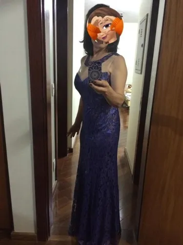 Vestido ? Longo de Renda