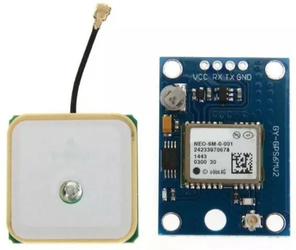 Gps Blox Neo 6m Antena Nmea Gy-gps6mv2 Drone Rs232 Arduino Automação COD-AM329
