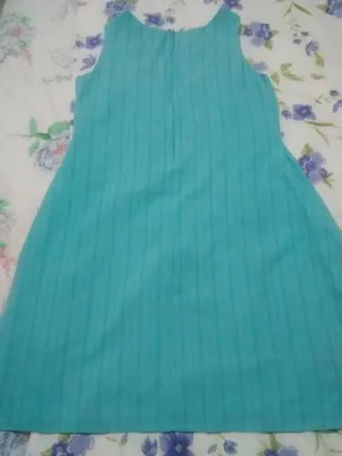 Vestido Azul com forro, TAM 42