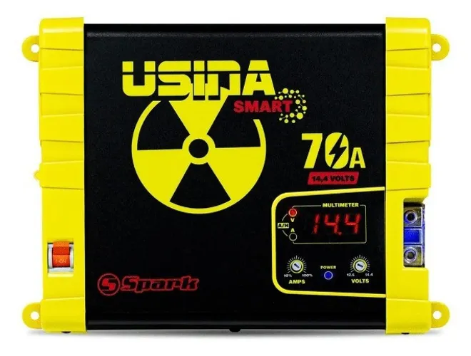 Fonte Carregadora Usina 70a Bivolt Voltímetro - 900 W