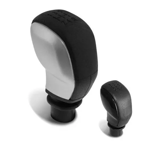 Manopla Bola Câmbio Peugeot 206 207 208 307 308 - Preta / Prata