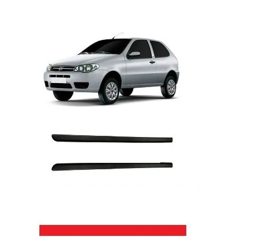 Friso Lateral Palio Strada 2 Portas Preto Modelo Original aoyjk wtyfj