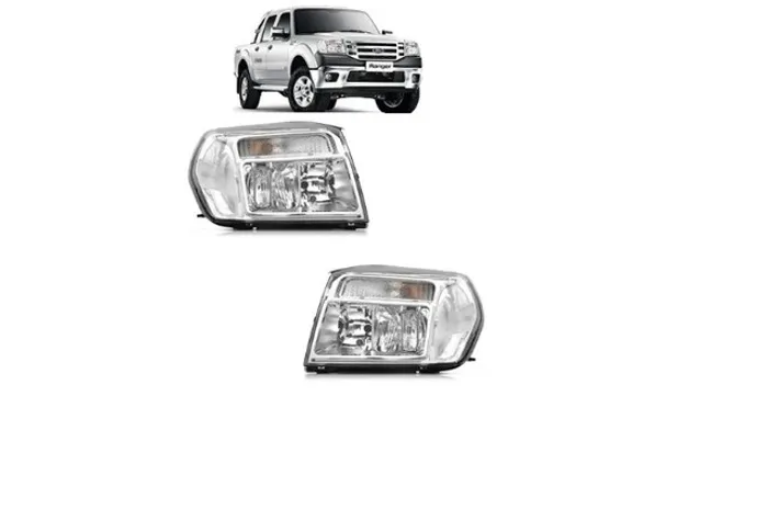Par Farol Cromado Ford Ranger 2010 2011 2012 