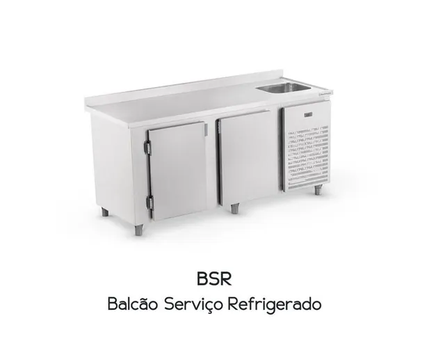 Balcão de Serviço Refrigerado Refrimate com Cuba