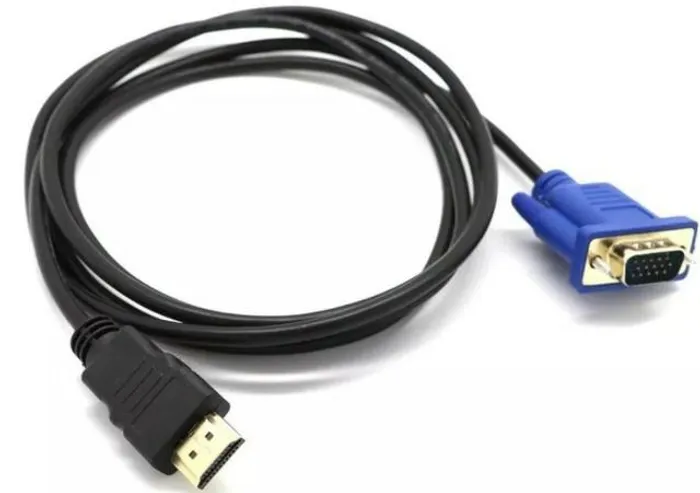 COD-CP360 Cabo Adapt 1.5m/16ft Ouro Hdmi Macho Para Vga Macho 15 Pinos Automação