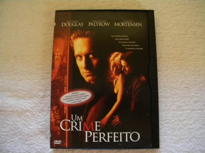 Dvd Um Crime Perfeito Michael Douglas Original.
