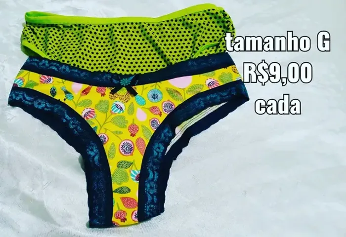 Calcinha tamanho G qualidade e conforto que vc merece 