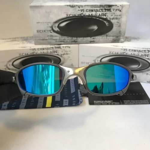 Óculos Oakley Juliet metal azul bb lentes polarizadas