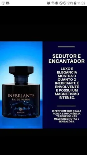 PERFUME HINODE  INEBRIANTE NA PROMOÇÃO 