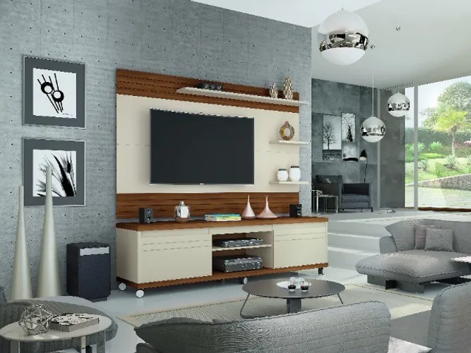 Rack + Painel Paris 1,80 m para Tv Até 60" ! Entrega Grátis !