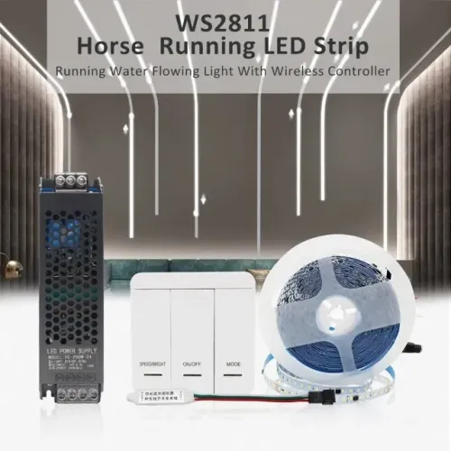 Fita Led Sequencial 5 Metros + Controle Remoto Efeitos