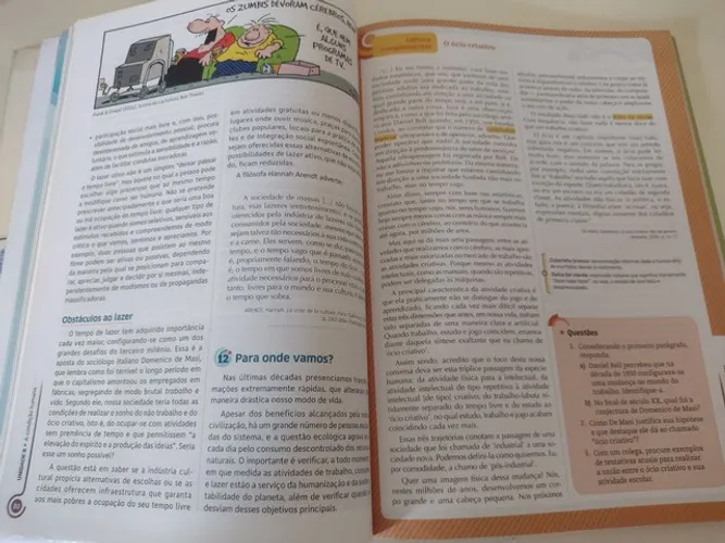 Livro Filosofia Filosofando introdução a filosofia Parte I e II. Editora Moderna Plus .
