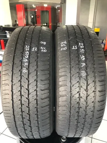 Kit 02 Pneus 225/55r18 Bridgestone Dueler Ht 684 Ii (usados) 11/12