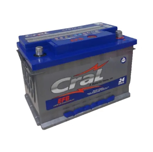 Bateria Cral EFB 60AH Start-Stop / CFB60JD 24 Meses de Garantia